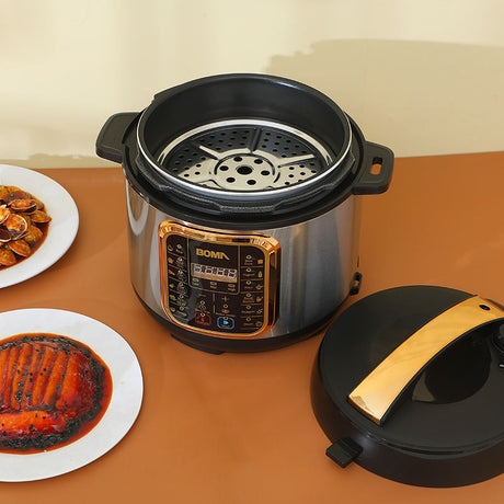 BOMA Multifunctional Electric Pressure Cooker BM 60-1 | 6 Liter Capacity | Stainless Steel & Non-Stick Inner Pot- Furaha Finds Kenya