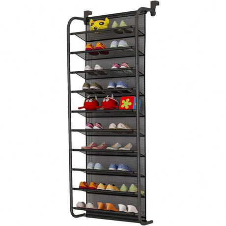 Furaha Finds 10-Tier Over-The-Door Shoe Organizer 