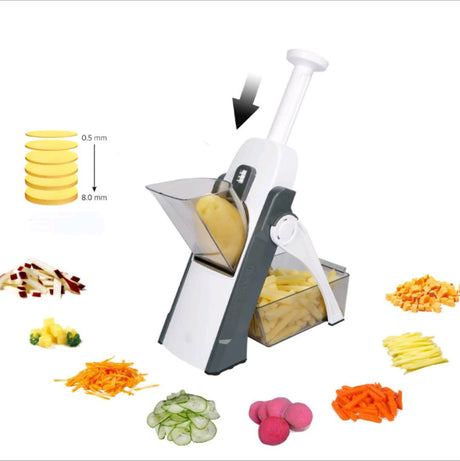 Multifunctional Manual Slicer Rotary Grater | Stainless Steel Rotary Blades Vegetable Cutter | Safe Mandoline Slice Chopper- Furaha Finds Kenya
