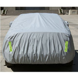 High Quality Universal Grey Car Cover with Fleece Lining & Reflective Sides Waterproof, Scratch & Heat Resistant Size XXL (Vanguard, X-Trail)