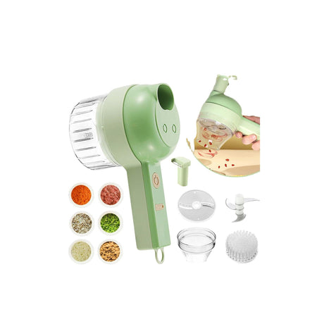 Dual Purpose Electric Food Chopper | 2in1 Garlic Masher, Frother & Egg Beater, 350ml with USB Charging- Furaha Finds Kenya