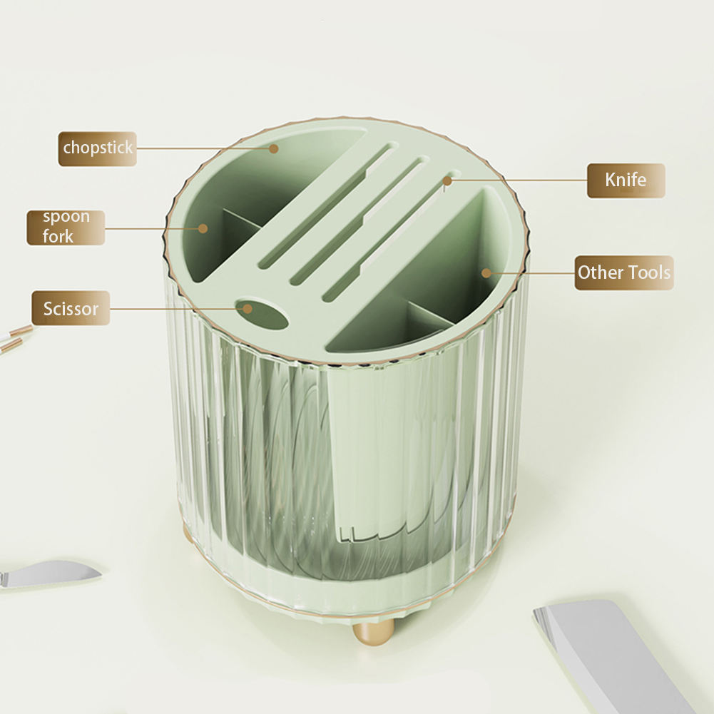 Luxury MultiFunctional Rotary Knife Rest Elegant Drainage storage Rack- Furaha Finds Kenya