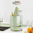 Luxury MultiFunctional Rotary Knife Rest Elegant Drainage storage Rack- Furaha Finds Kenya