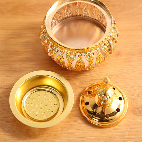 Gold Incense Burner- Furaha Finds Kenya