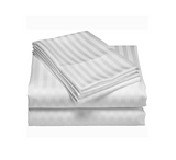 Set of 2 Striped Cotton Bedsheets 6x6 Size  Includes 2 Bedsheets & 2 Pillowcases