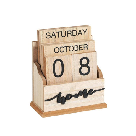 Elegant Wooden Office Decorations Desktop Calendar Ornament