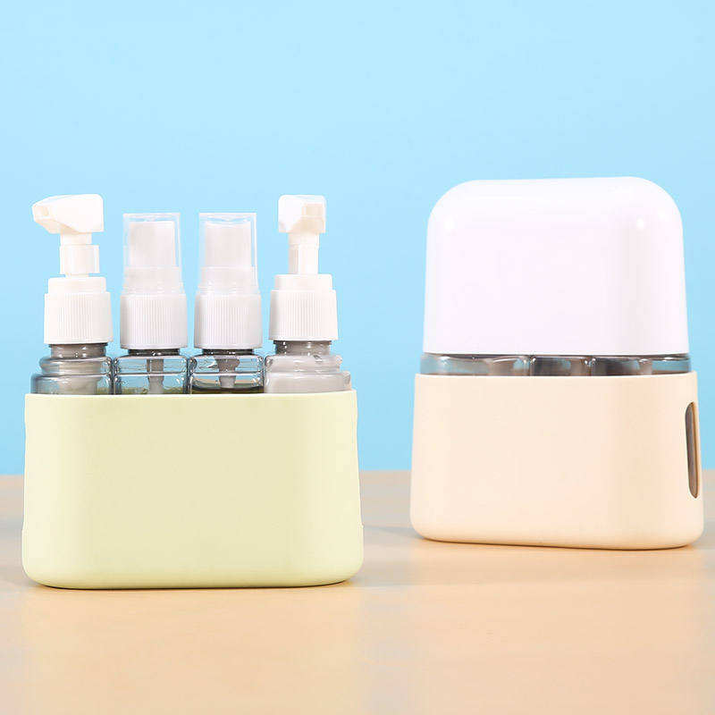 4in1 50ml Travel Bottle Set for Shampoo, Shower Gel, Hand Wash, Lotion Travel Kit with 32 Labels & Funnel- Furaha Finds Kenya