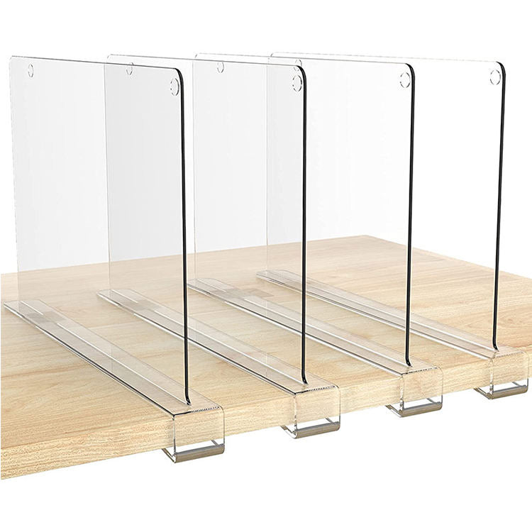 Furaha Finds Acrylic Drawer Dividers Clear acrylic wardrobe partition shelf dividers for organized storage in closets, drawers,kitchens,and offices.