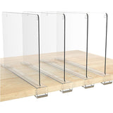 Furaha Finds Acrylic Drawer Dividers Clear acrylic wardrobe partition shelf dividers for organized storage in closets, drawers,kitchens,and offices.