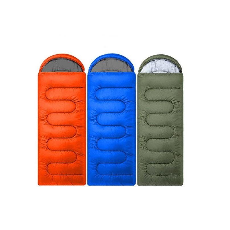 High Quality Portable Foldable Cotton Camping Sleeping Mat Bag | 20~10 Degree Envelope Style | Waterproof, Thick Outdoor Camping Mats Sports, Camping, Hiking | Available in Green, Red, Blue | 210cm x 75cm