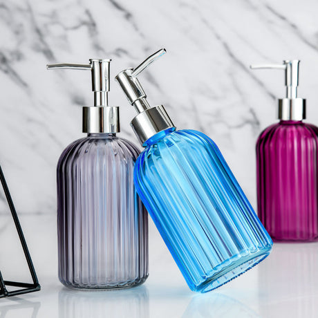 High Quality Glass Soap Dispenser 420ml MultiPurpose Pump Bottle for Soap, Shampoo, and Lotion