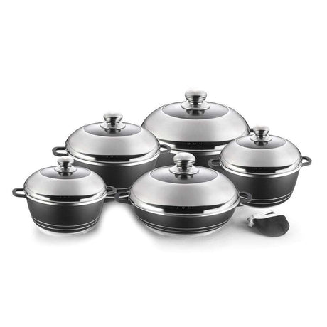 21 Piece Imperial Nonstick Cookware Set | Durable Nonstick Coating | Ergonomic Design & Even Heat Distribution | Versatile Cooking Essentials- Furaha Finds Kenya
