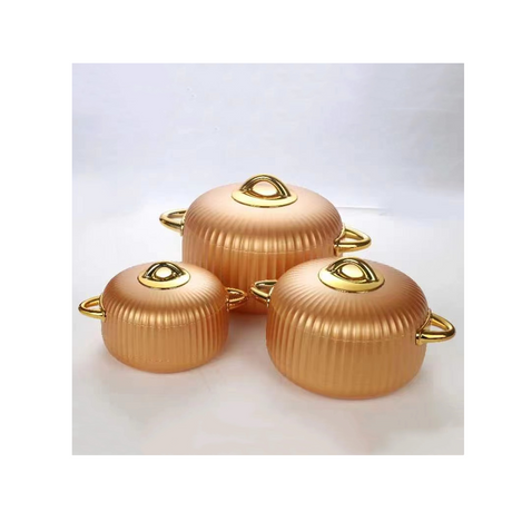 Luxurious Insulated Hotpots 3-Piece Set for Stylish Food Storage- Furaha Finds Kenya