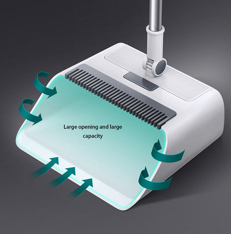 Furaha Finds 3in1 Broom and Dustpan Set 360° rotating magic broom with long handle, self cleaning comb teeth, and foldable dustpan for efficient home and office cleaning.
