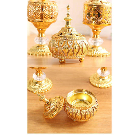 Gold Incense Burner- Furaha Finds Kenya
