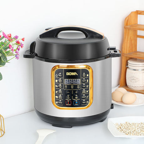 BOMA Multifunctional Electric Pressure Cooker BM 60-1 | 6 Liter Capacity | Stainless Steel & Non-Stick Inner Pot- Furaha Finds Kenya