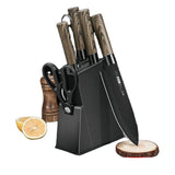 
Furaha Finds 7-piece chef's knife set made from high-quality stainless steel. Available at the shop for professional and home kitchen use. Perfect for slicing, chopping, and dicing.