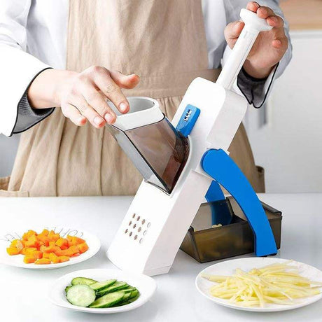 Multifunctional Manual Slicer Rotary Grater | Stainless Steel Rotary Blades Vegetable Cutter | Safe Mandoline Slice Chopper- Furaha Finds Kenya