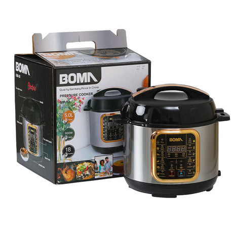 BOMA Multifunctional Electric Pressure Cooker BM 60-1 | 6 Liter Capacity | Stainless Steel & Non-Stick Inner Pot- Furaha Finds Kenya