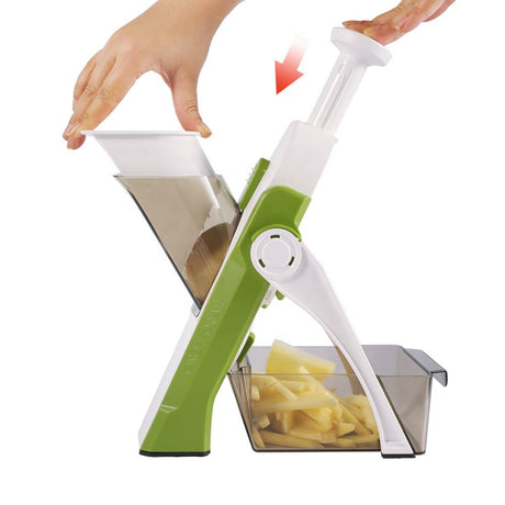 Multifunctional Manual Slicer Rotary Grater | Stainless Steel Rotary Blades Vegetable Cutter | Safe Mandoline Slice Chopper- Furaha Finds Kenya
