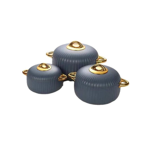 Luxurious Insulated Hotpots 3-Piece Set for Stylish Food Storage- Furaha Finds Kenya