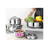 6 Piece Tall Boy Premium Stainless Steel Hotpots Set (1500ml, 2500ml, 3500ml, 5000ml, 7500ml, 10000ml)- Furaha Finds Kenya