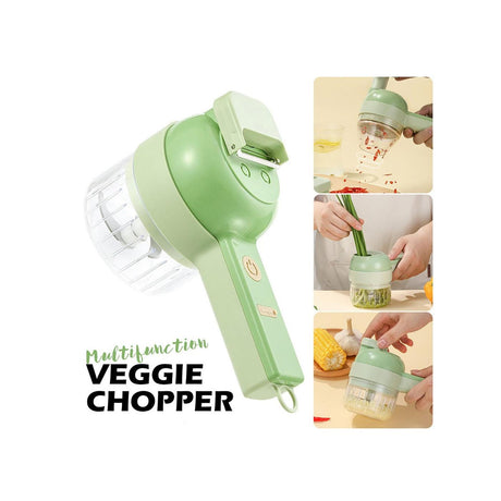 Dual Purpose Electric Food Chopper | 2in1 Garlic Masher, Frother & Egg Beater, 350ml with USB Charging- Furaha Finds Kenya