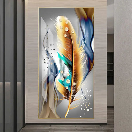 Crystal Porcelain Decorative Painting Elegant Wall Art for Office Bedroom Kitchen & Living Room (40x80cm)- Furaha Finds Kenya