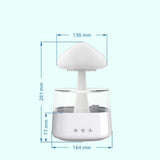Bluetooth Speaker Rain Cloud Humidifier 7 Color LED Essential Oil Diffuser- Furaha Finds Kenya