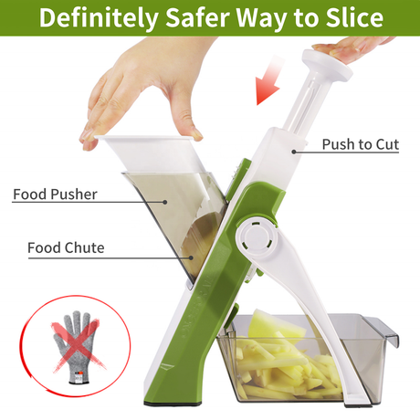 Multifunctional Manual Slicer Rotary Grater | Stainless Steel Rotary Blades Vegetable Cutter | Safe Mandoline Slice Chopper- Furaha Finds Kenya