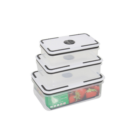 5 in 1 Plastic Transparent Fridge Food Storage Containers | Stackable Food Organizers | BPA-Free Kitchen Storage Set- Furaha Finds Kenya