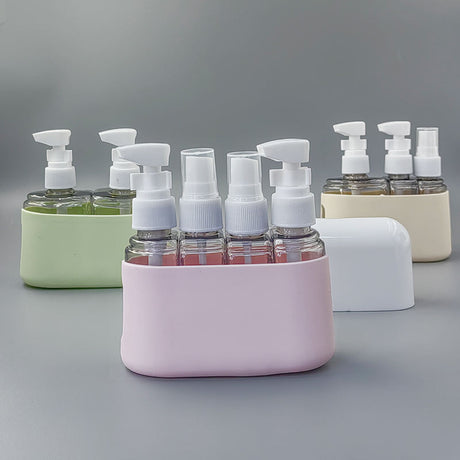 4in1 50ml Travel Bottle Set for Shampoo, Shower Gel, Hand Wash, Lotion Travel Kit with 32 Labels & Funnel- Furaha Finds Kenya