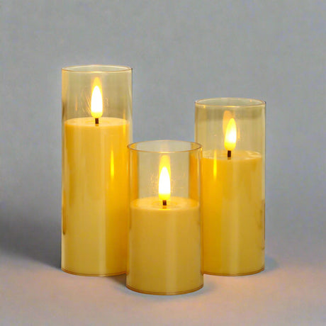 3 in 1 Flameless LED Candle Realistic Flickering Light for Home Decor