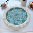34 cm Poly Cotton Placemats with Digital Printing | Set of 6 Table Mats for Dining | Stylish & Durable