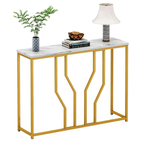 Hallway Console Table | MDF with Steel Frame | 120 x 30 x 60 cm | Up to 30 kg Load Capacity