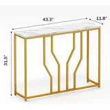 Hallway Console Table | MDF with Steel Frame | 120 x 30 x 60 cm | Up to 30 kg Load Capacity