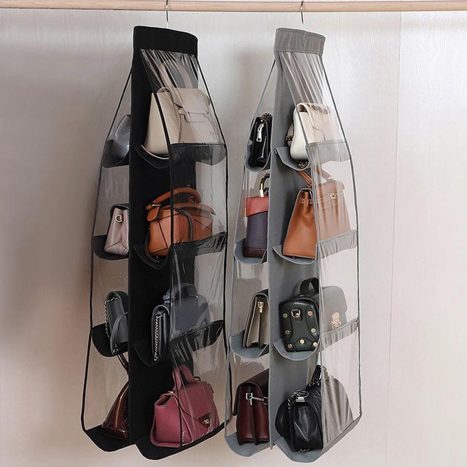 Handbag Organizer – Multi-Pocket Purse Insert for Neat &amp; Easy Storage Closet Organizers Household Drawer Organizer Inserts