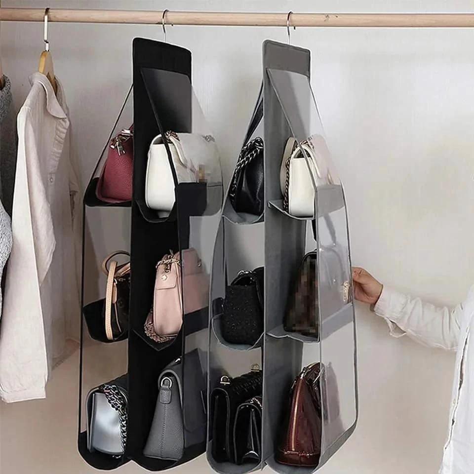 Handbag Organizer – Multi-Pocket Purse Insert for Neat &amp; Easy Storage Closet Organizers Household Drawer Organizer Inserts