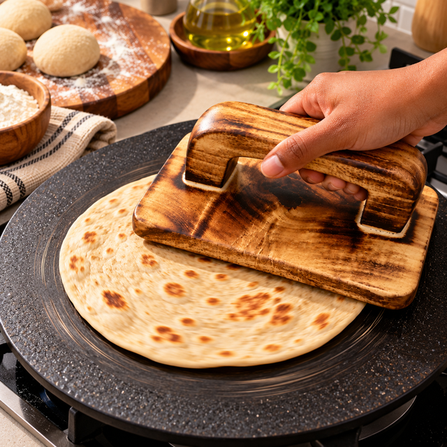 Wooden Chapati Spinner Chapati Spinner Fondant & Modeling Tools