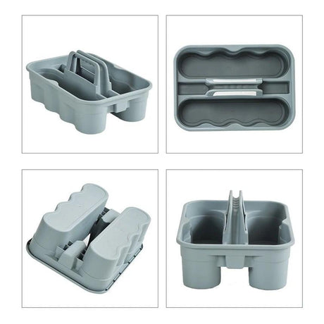 Handheld Plastic Cleaning Utility Caddy Organizer | 35.5x24.5x18cm (LxWxH)