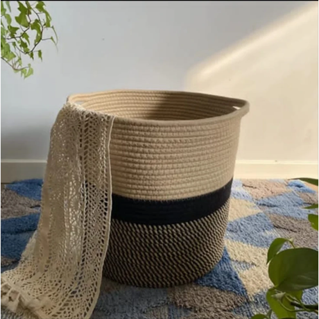 Handwoven Multipurpose Basket Stylish & Durable Storage Solution Laundry Appliances Laundry Baskets