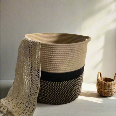 Handwoven Multipurpose Basket Stylish & Durable Storage Solution Laundry Appliances Laundry Baskets