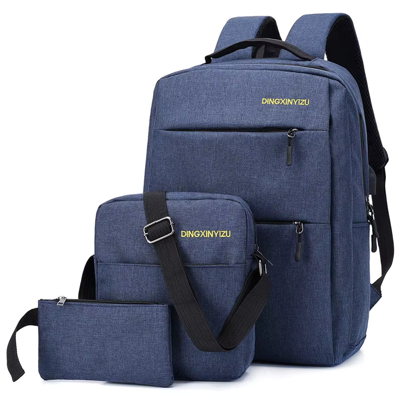 3-Piece Backpack Set Bags Laptop Backpacks