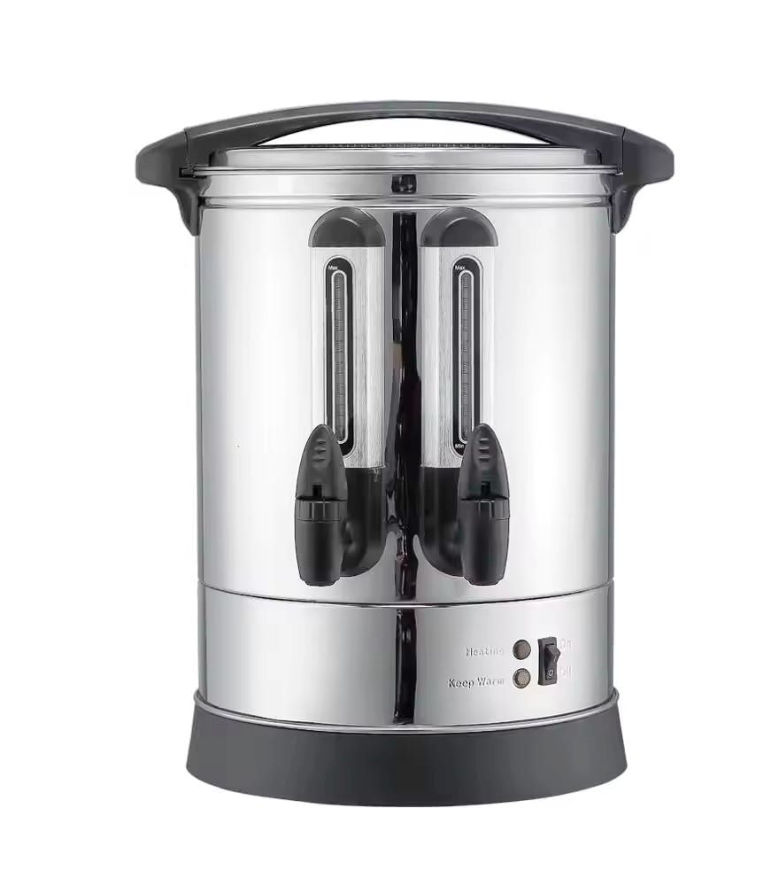 19L Double Taps Tea/Water Boiler | 2500W Rapid Boil | Large Capacity Beverage Dispenser for Events