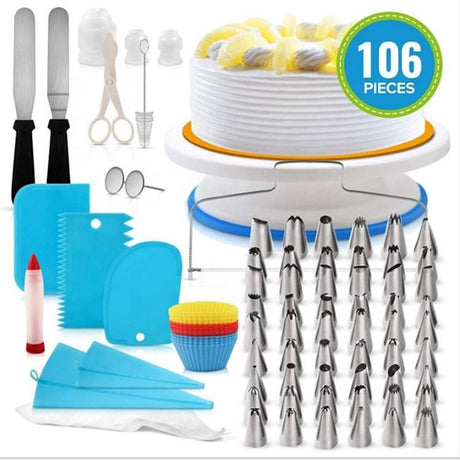 106 Pcs Cake Decorating Set | Complete Kit for Professional Quality Cake Decorations |- Furaha Finds Kenya