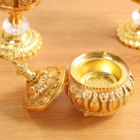 Gold Incense Burner- Furaha Finds Kenya