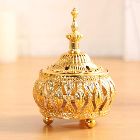 Gold Incense Burner- Furaha Finds Kenya
