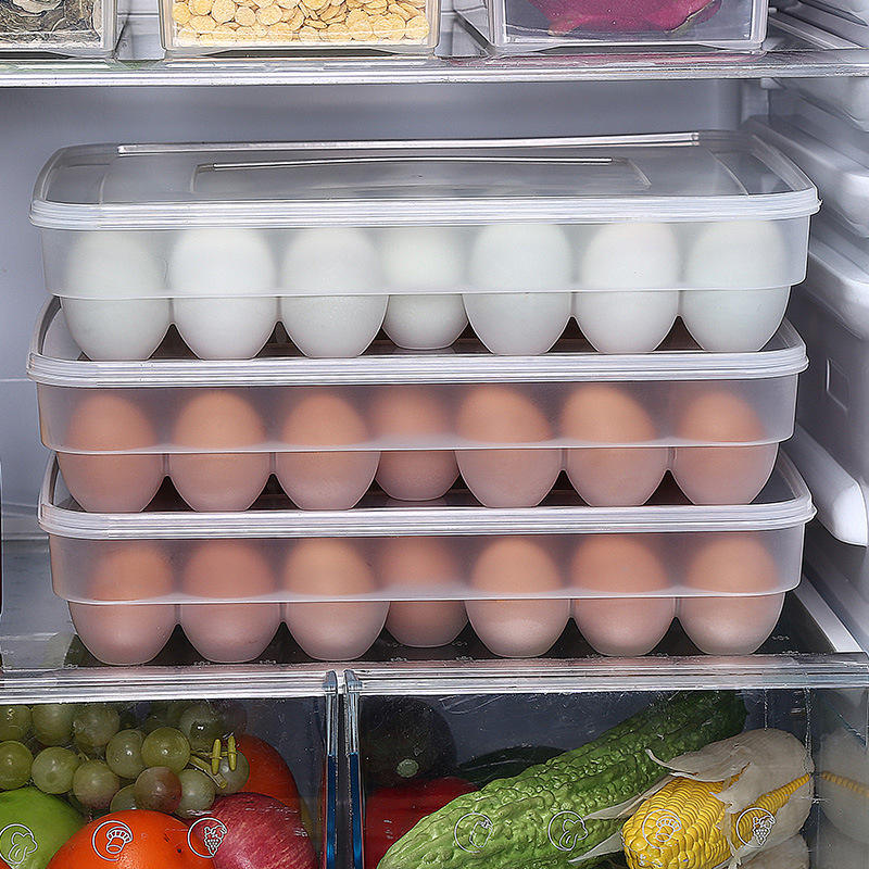 34 Egg Storage Container with Lid |Refrigerator Organizer|34cmx26cmx7.5cm- Furaha Finds Kenya