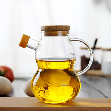400ml Creative Glass Oil/Vinegar Jar | Leak Proof & Elegant