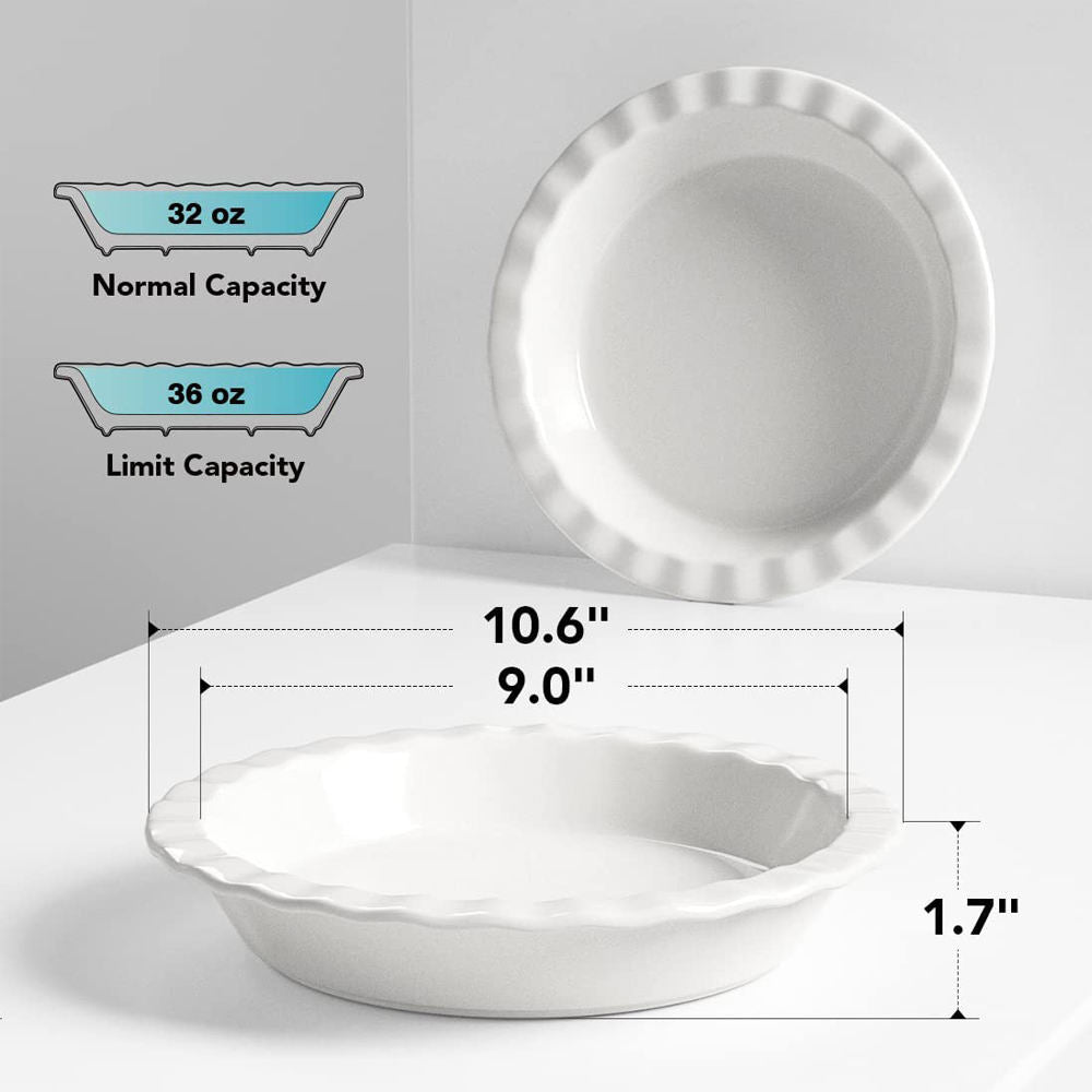 Ceramic Baking Pie Dish- Furaha Finds Kenya